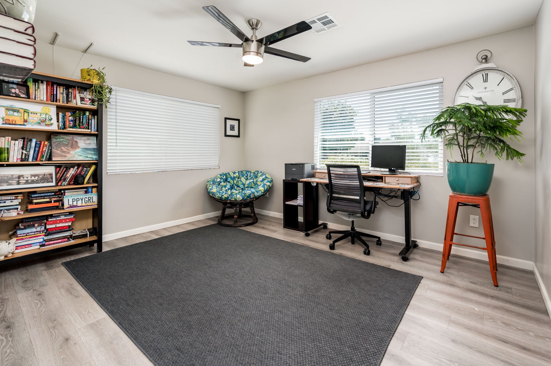 Bedroom used as an office